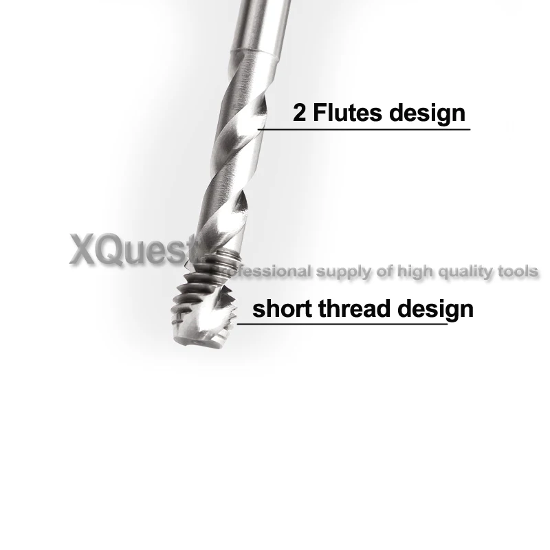 XQuest HSSE спиральная фотовспышка M3 M4 M5 M6 правосторонний режущий кран M8 M10 M12 для