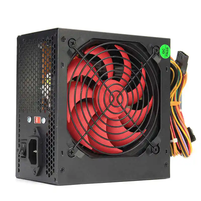 650 Вт ПК компьютер Питание компьютер PC источник питания ЦП 20+ 4-pin 12 см вентиляторы блок питания ATX 12В Molex PCIE W/SATA PCIE подключения компьютерами