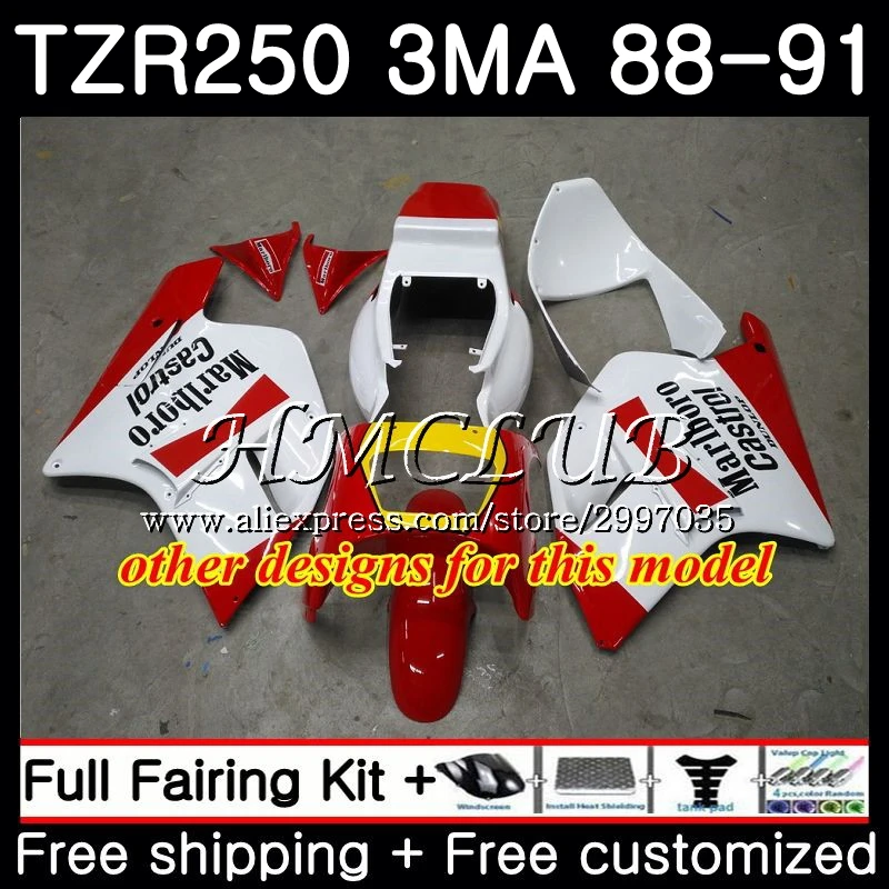 Обтекатель для YAMAHA Factory red TZR 250 3MA 1988 1989 1990 1991 5h.5 TZR250RR TZR250 RS RR YPVS 88 89 90 91|Комбинезоны| |