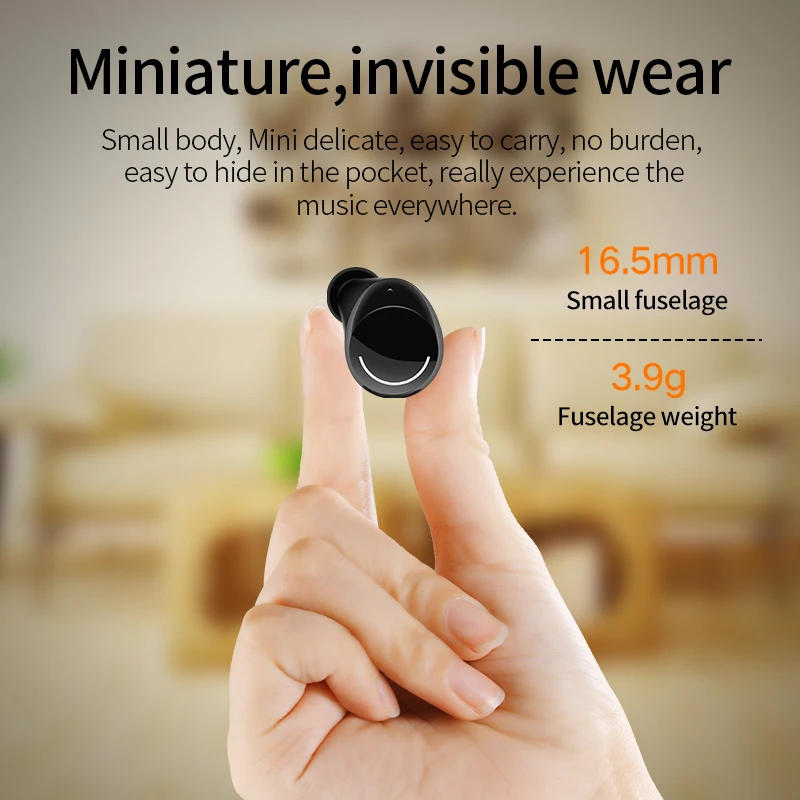 СПЦ V5.0 Mini Bluetooth наушники 3d стерео Беспроводной Headphons Спорт Handsfree HiFi глубокий бас
