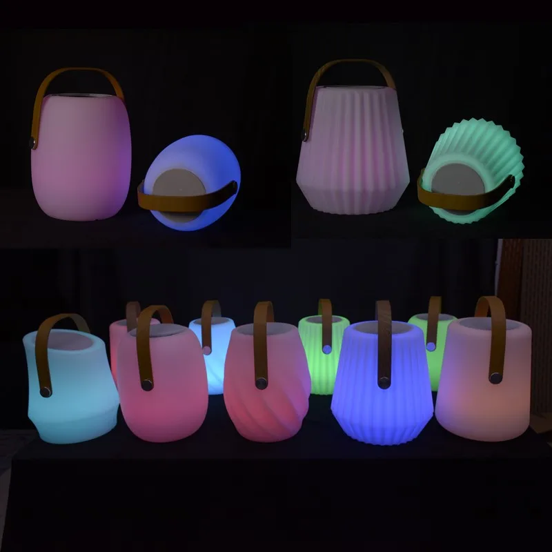 Светодиодный Bluetooth Динамик лампа Перезаряжаемые дистанционного Управление