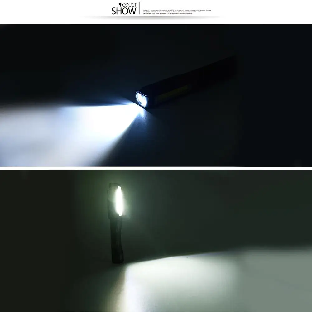 Портативная инспекционная лампа COB LED USB перезаряжаемая магнитная ручка с зажимом