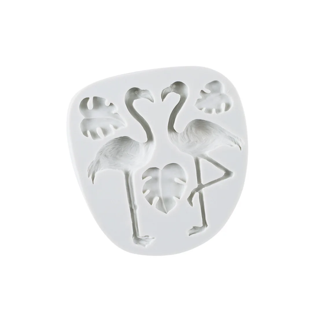 Силиконовая форма для помадки фламинго банан листья конфеты силикагель