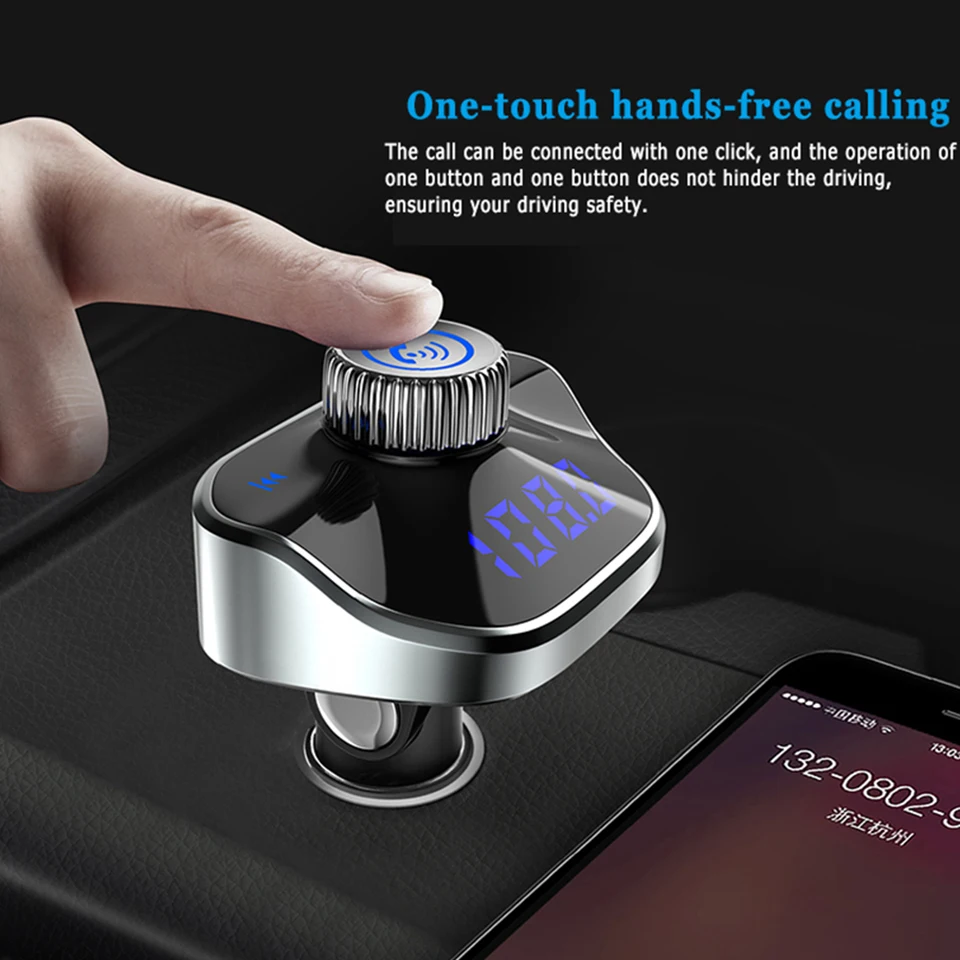 VJOYCAR новый комплект беспроводной связи bluetooth для автомобиля fm передатчик MP3 Handsfree