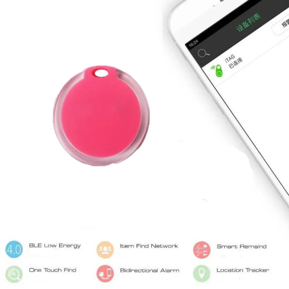 

Hot sale Pet Anti Lost Tracker Smart Finder Self-Portrait bluetooth 4.0 Mini Pet Alarm Finder GPS Locator Tracer Equipment