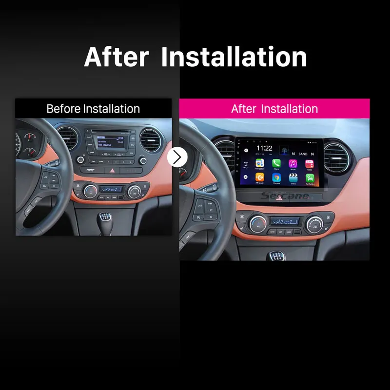 Seicane 9 &quot2Din Android 6 0/7 1/8 1 автомобильное аудио радио для HYUNDAI I10 LHD 2013 2014 2015 2016 GPS Navi