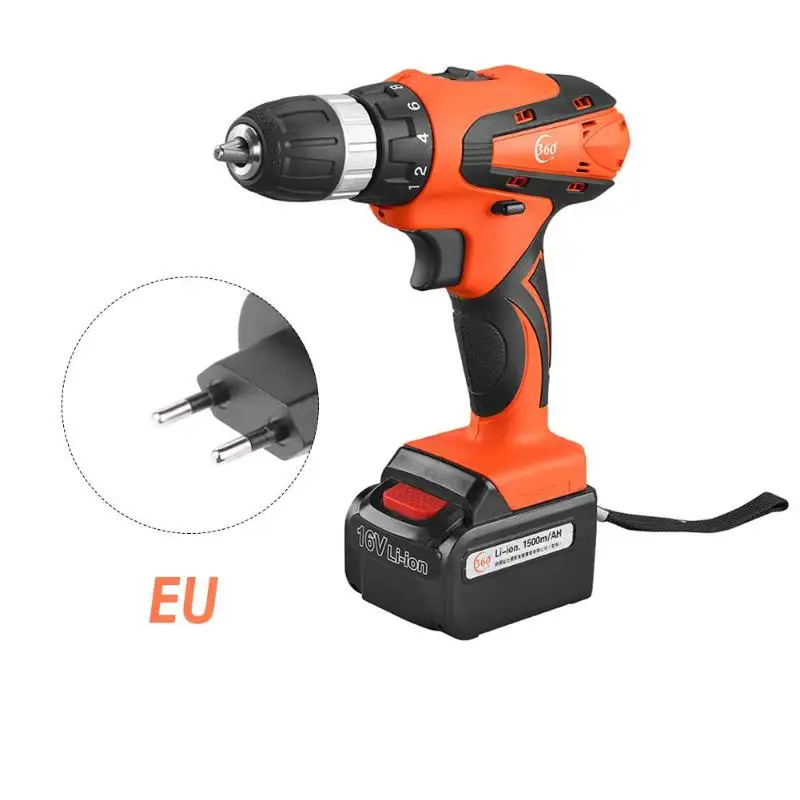 

12/16V Max Electric Screwdriver Cordless Drill Mini Wireless Power Driver DC Lithium-Ion Battery Multi-functional Charging