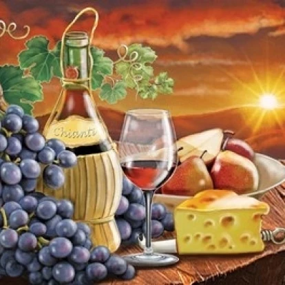 Печать плаката Chianti от Rosiland Solomon (12x9) | Дом и сад
