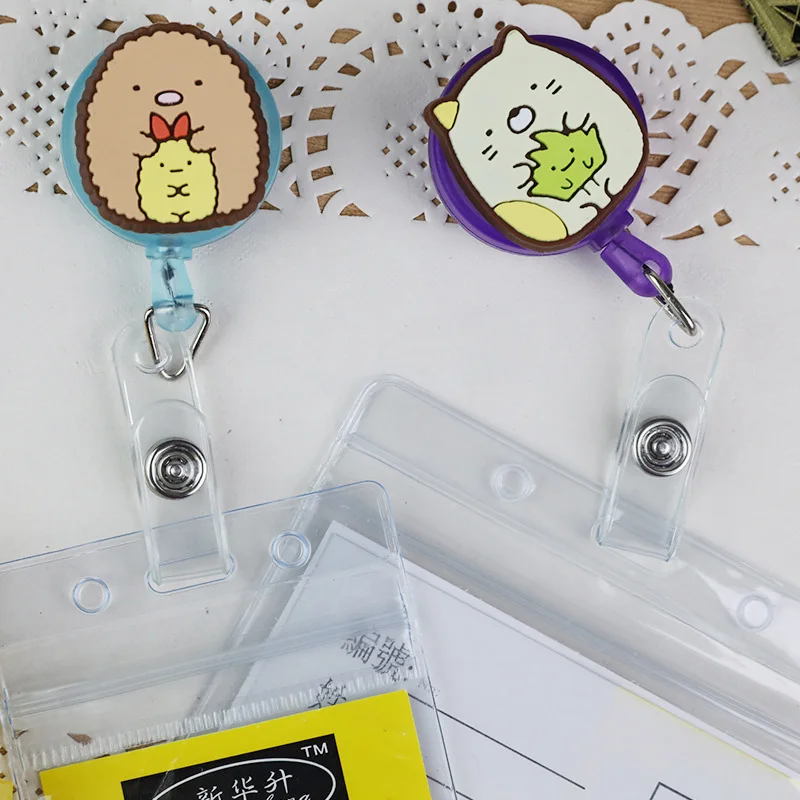 Sumikko Gurashi мини выдвижная катушка для бейджа тяга ключа ID Имя карты держатель Милая