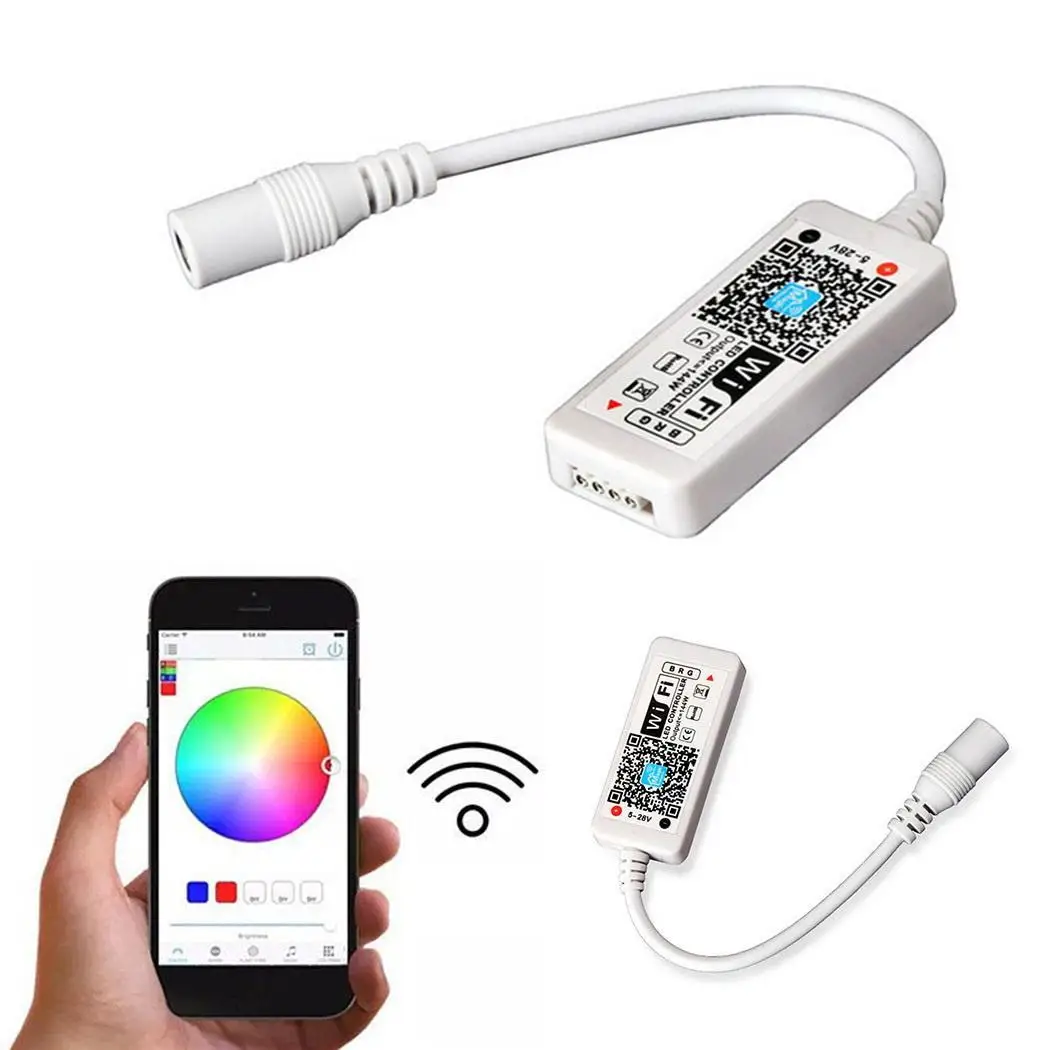 Домашний Беспроводной Bluetooth WiFi контроллер RGB 5 28 в IR &lt4A/CH 20 55 RF LED WIFI Android4.0/IOS9.0