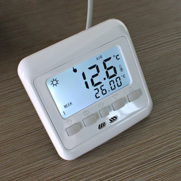 Digital Floor Heating Thermostat Weekly Programmable 16A Room Temperature Controller Thermometer |