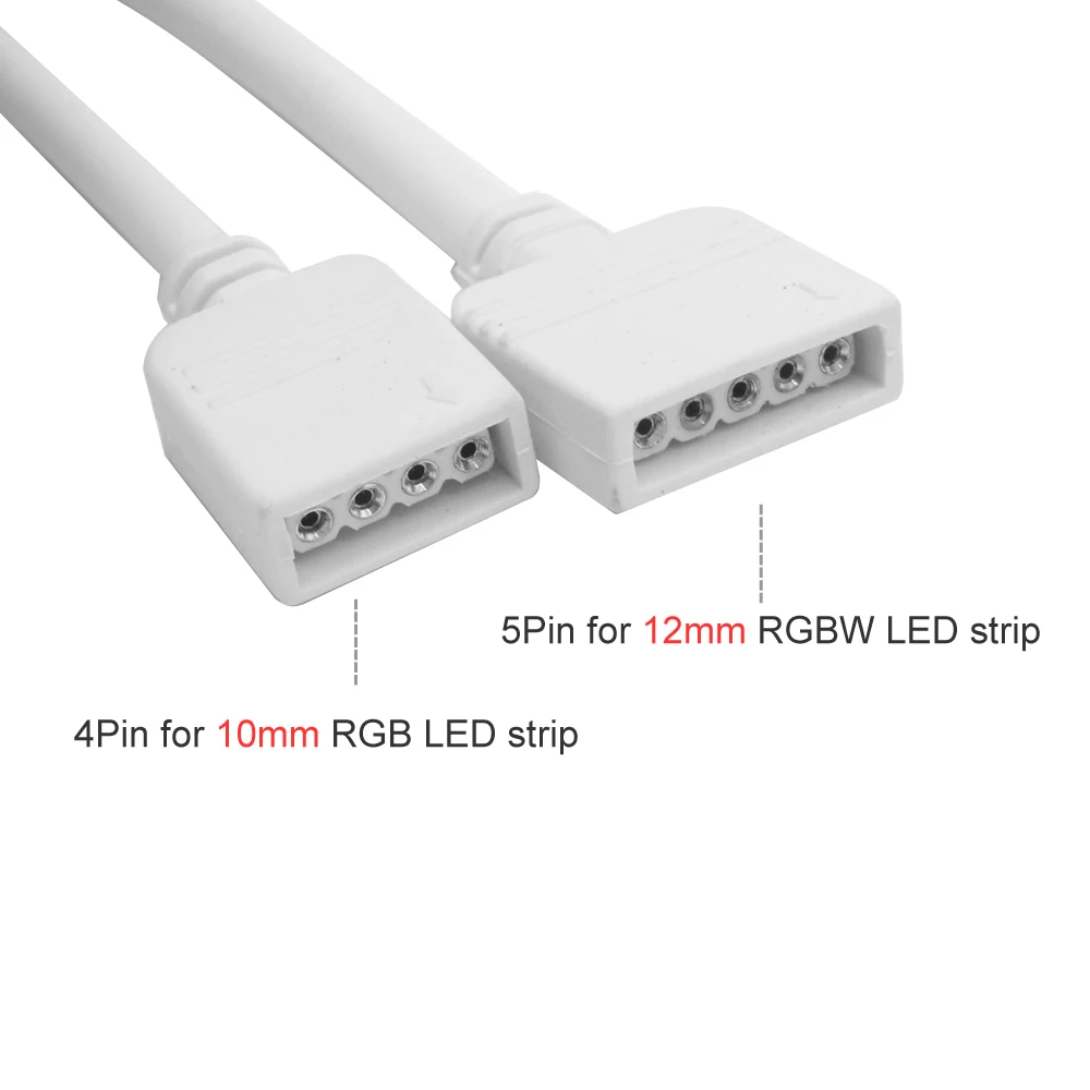 4Pin RGB 5Pin RGBW Светодиодная лента разъем 12 мм удлинитель светодиодное освещение