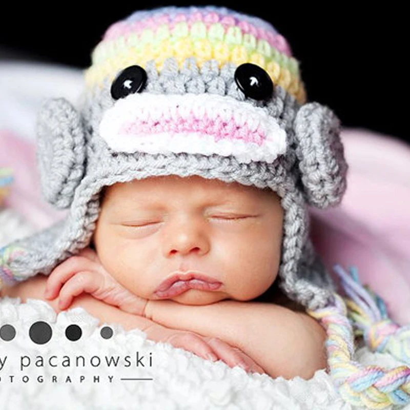 Вязаная крючком детская шапка флип для мальчиков 0-4 лет | Детская одежда и обувь