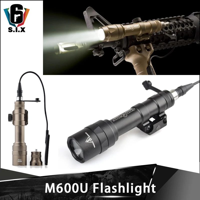 Тактический фонарь Surefir M600U Airsof светодиодный 500 лм тактический M600 светильник для