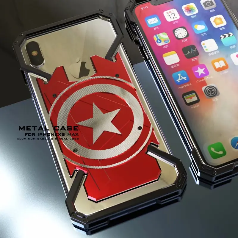Новый Алюминиевый металлический бампер противоударный чехол для iPhone XR XS Max
