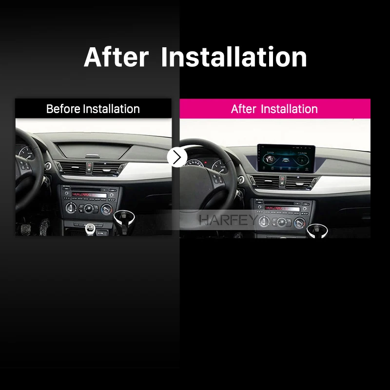Harfey 10 1 дюймов Android 8 сенсорный экран Авторадио для BMW X1 E84 2009 2013 радио Обновление gps