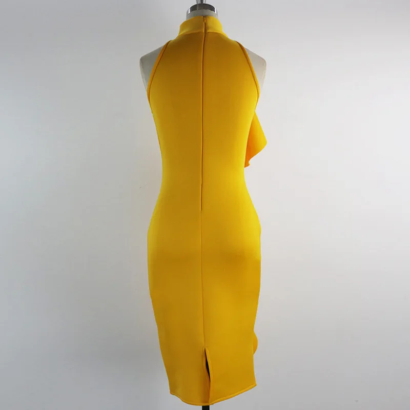 Элегантное Длинное платье с оборками женское офисное жилет средней длины