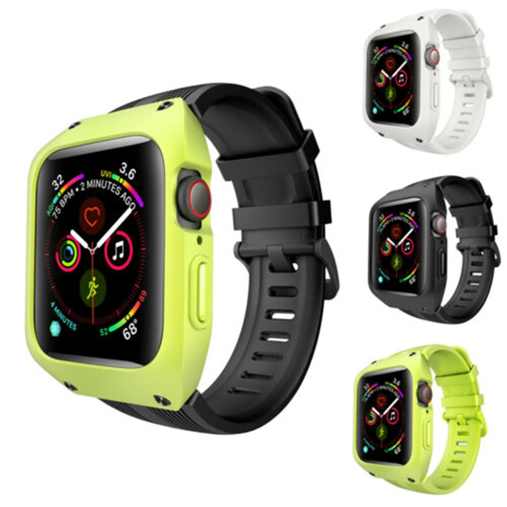 Силиконовый спортивный браслет ремешок для часов Apple iWatch серии 4 44 мм |