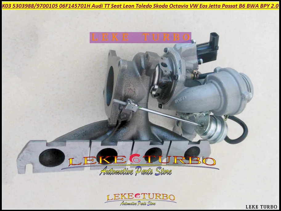 Турбо K03 53039880105 53039700105 06F145701H для Audi TT Leon Фольксваген Толедо Eos Jetta Passat B6 Skoda Octavia BWA BPY