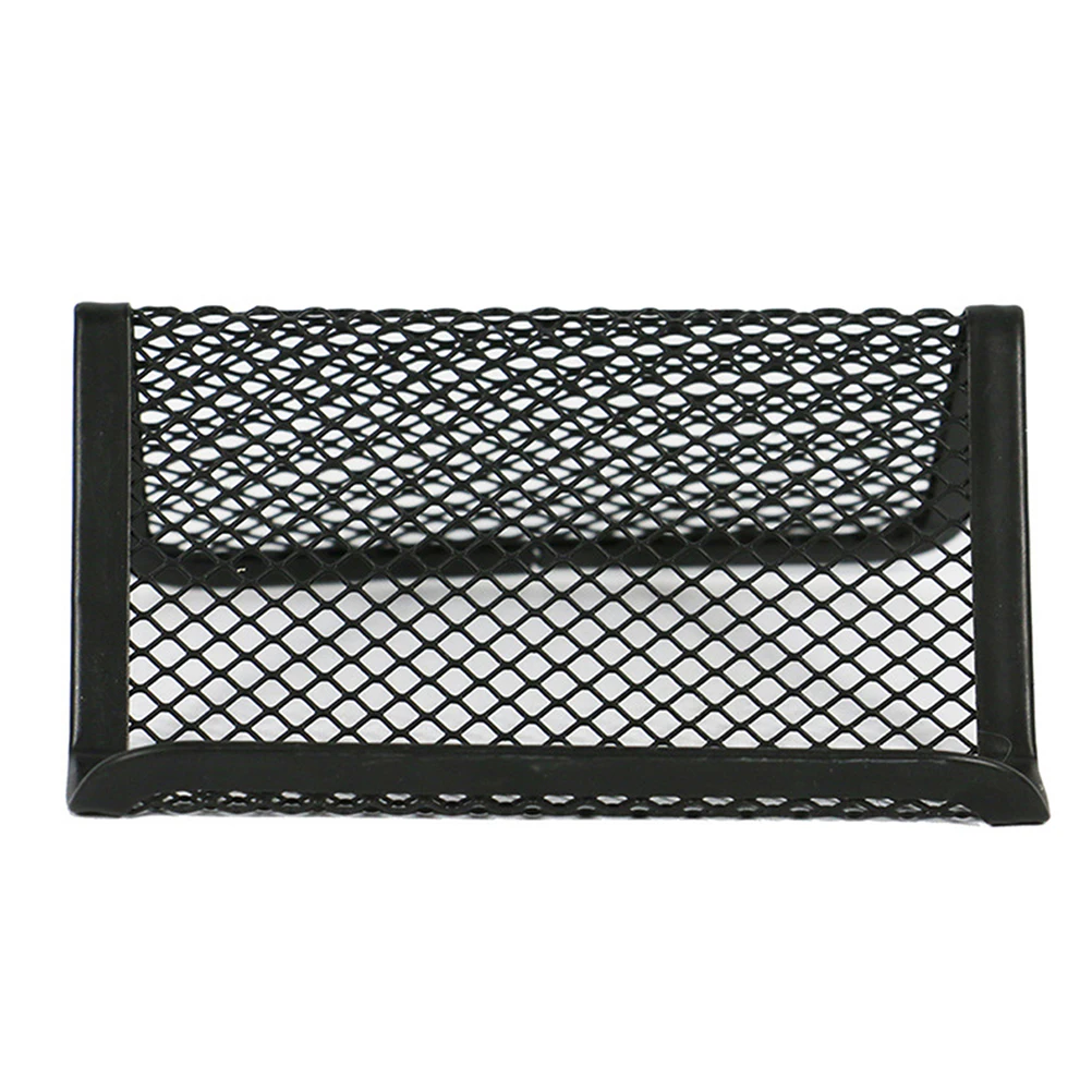 

8pcs Cardcase Desktop Portable Iron Business Card Holder Name Card Organizer for Home