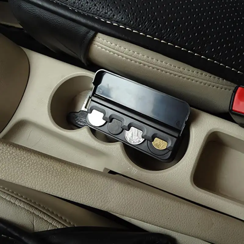 1 шт. автомобильный чехол для монет свободная коробка хранения денег кошелек
