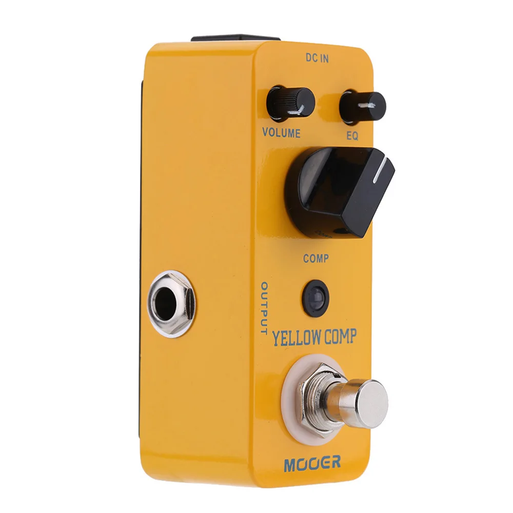 BMDT-Mooer Yellow Comp Mini Optical Compressor Effect Pedal for Electric Guitar True Bypass | Спорт и развлечения