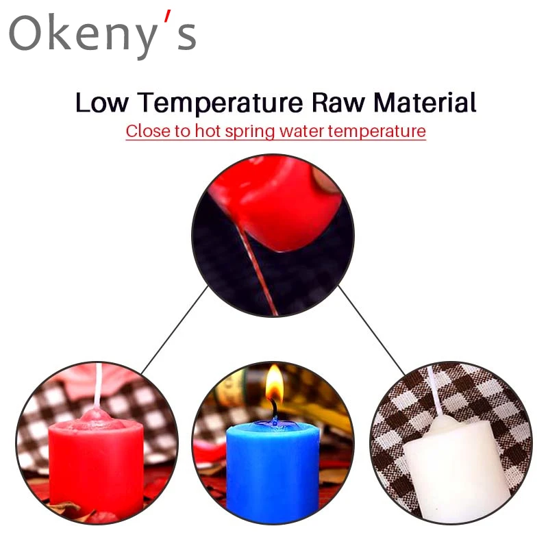 Низкотемпературная свеча БДСМ капельный воск секс игрушки взрослые женщины