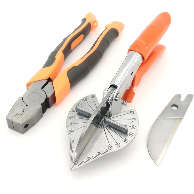 1Set 45-120 Degree Multi Angle Mitre Siding Wire Duct Cutter Pvc Pe Plastic Pipe Hose Scissor Cut Housework Home Decor Plumbin |