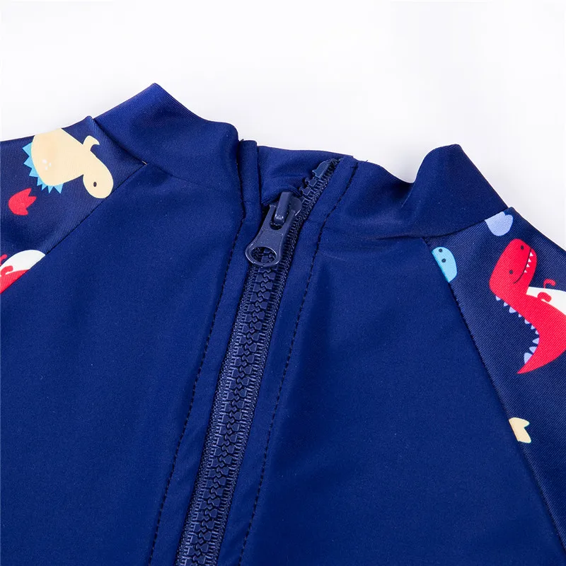 Детские милые цельные костюмы 2019 брендовый детский купальник с динозавром для