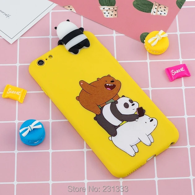 Мягкий ТПУ чехол C ku 3D с рисунком единорога панды для Iphone X XS MAX XR 8 7 PLUS I7 6 6S SE 5 5S Xiaomi