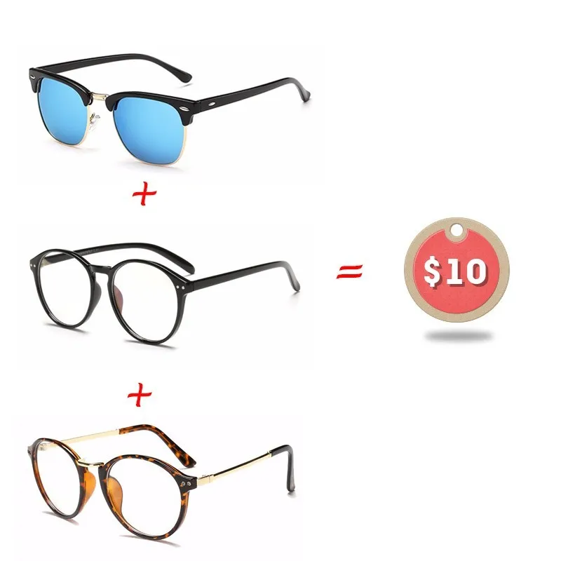 Набор из 3 предметов поляризованные очки в полуоправе для вождения винтажные