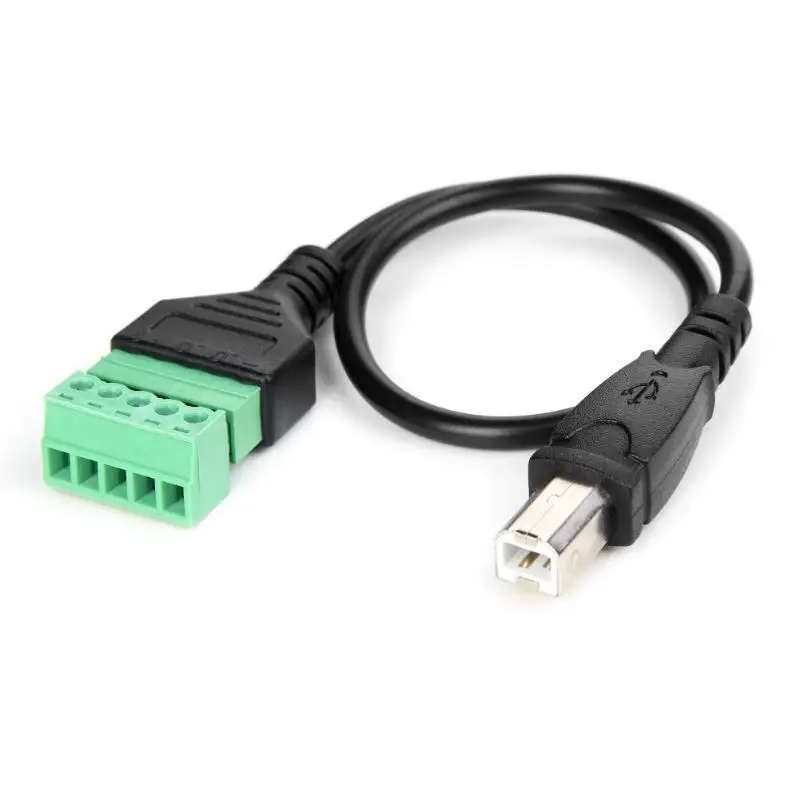 USB 2 0 Тип B 3 1 C/Micro usb Mini мужчина до 5 Pin разъем w/30 см щит терминал кабель|Коннекторы и