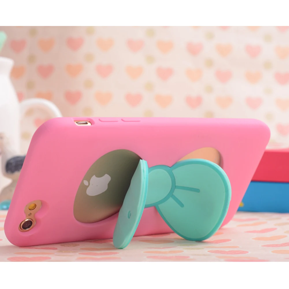 Для 6/6s (4 7 '')/для iPhone6 plus (5 5'') 3D бабочка лук с держателем падение