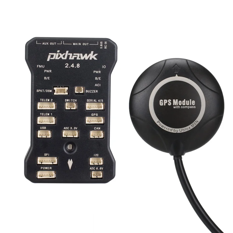Pixhawk 2.4.8 PX4 PIX 32 бит Контроллер полета M8N gps 3DR 100 мВт радиотелеметрия 433 МГц/915 МГц + RGB