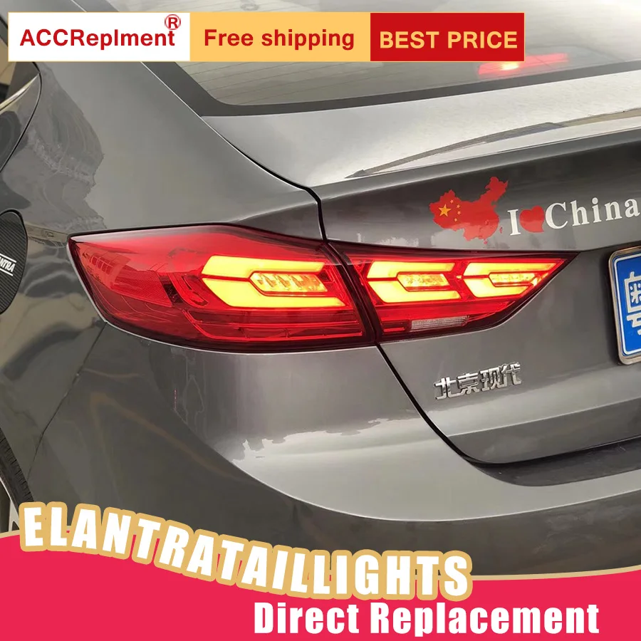 Новый светодиодный фонарь светильник s в сборе для Hyundai Elantra 2017-2018 задний