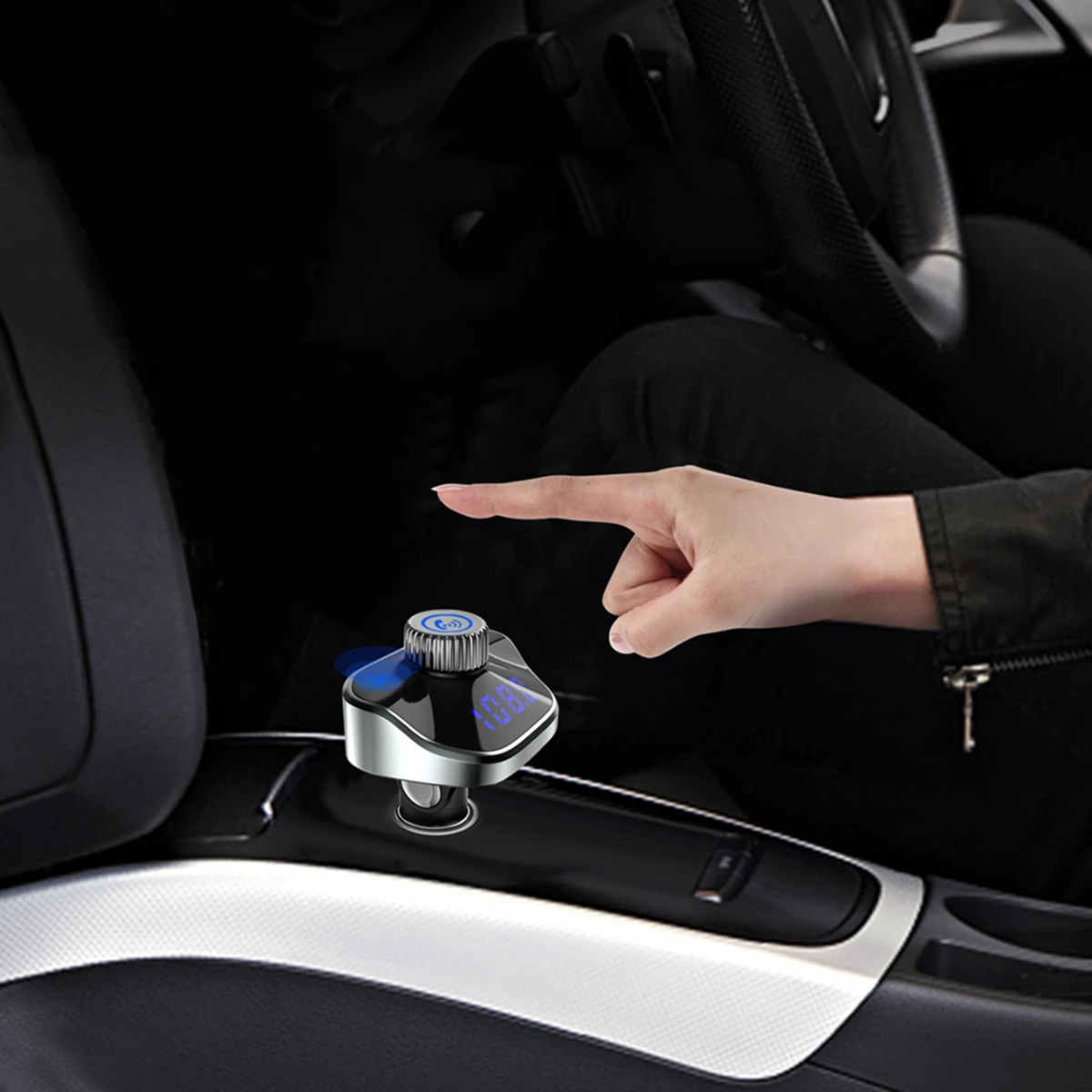 Bluetooth V4.2 FM передатчик MP3 плеер Handsfree Car комплект U диск 5 V 3.1A Dual USB Quick Зарядное