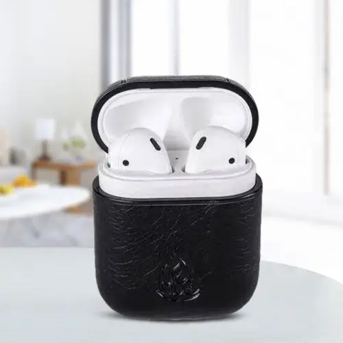 Для AirPod Чехол кожаный защитный корпус наушников чехол Обложка для Apple Airpods в