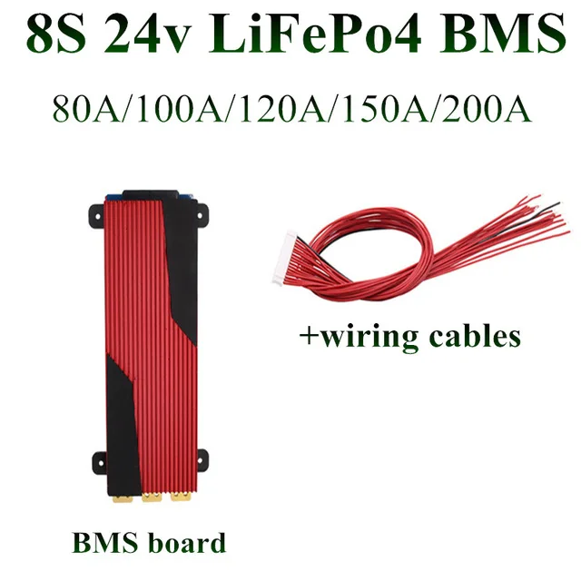 BMS 25 6 v Lifepo4 8S 24v 80A 100A 120A 150A 200A разрядный аккумулятор 25v Bms контроллер для моторного