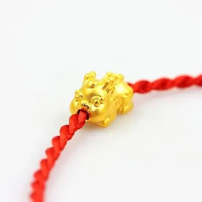 Лучший подарок 999 желтое золото 24 К Женская 3D подвеска Pixiu Baby Bead 0 5 6 г|Ювелирные