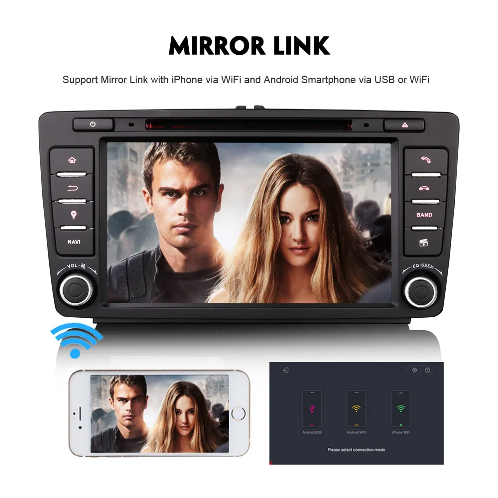 DAB + четырехъядерный Android 8 1 Авторадио автомобильный стерео DVD WiFi 4G DVR