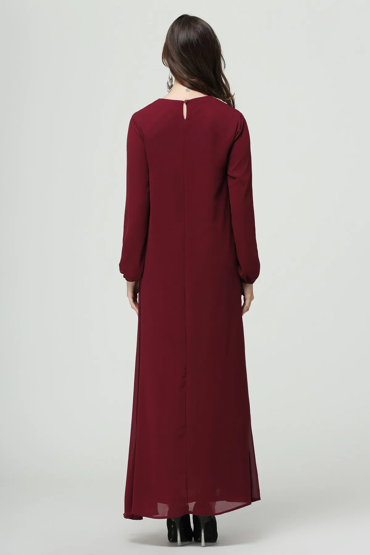 Женское платье с аппликацией на груди длинное размера плюс 6l L XL XXL XXXL 4XL 5XL 6XL