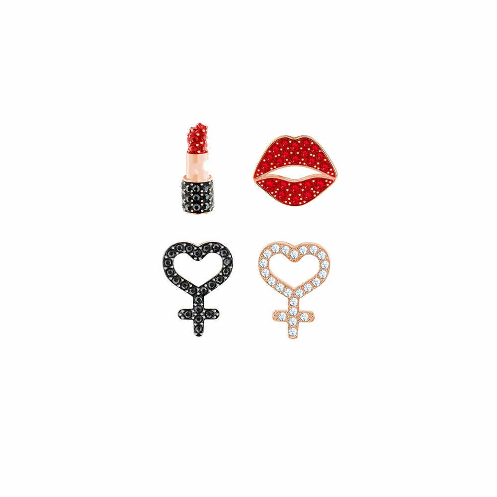 

Recommend Sweetheart Lipstick Flaming Lips Women Ear Nail Earrings For Suit Jewelry