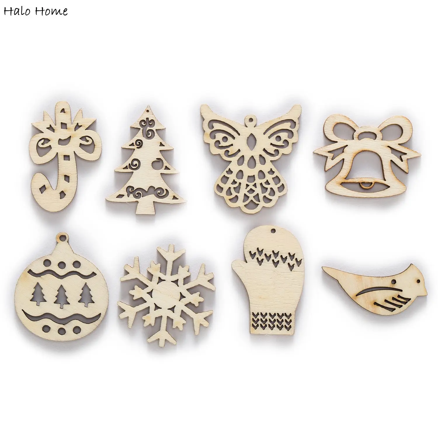 30 шт. по индивидуальному заказу Рождественская тема деревянный кулон патч для