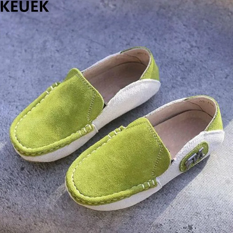 

Туфли детские из воловьей кожи, дышащие, на плоской подошве, 03