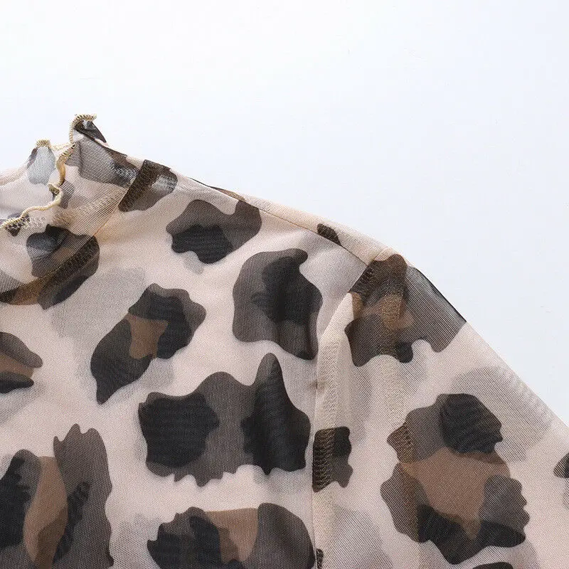 Новинка хит 2019 футболки с короткими рукавами сексуальные крутые леопардовым