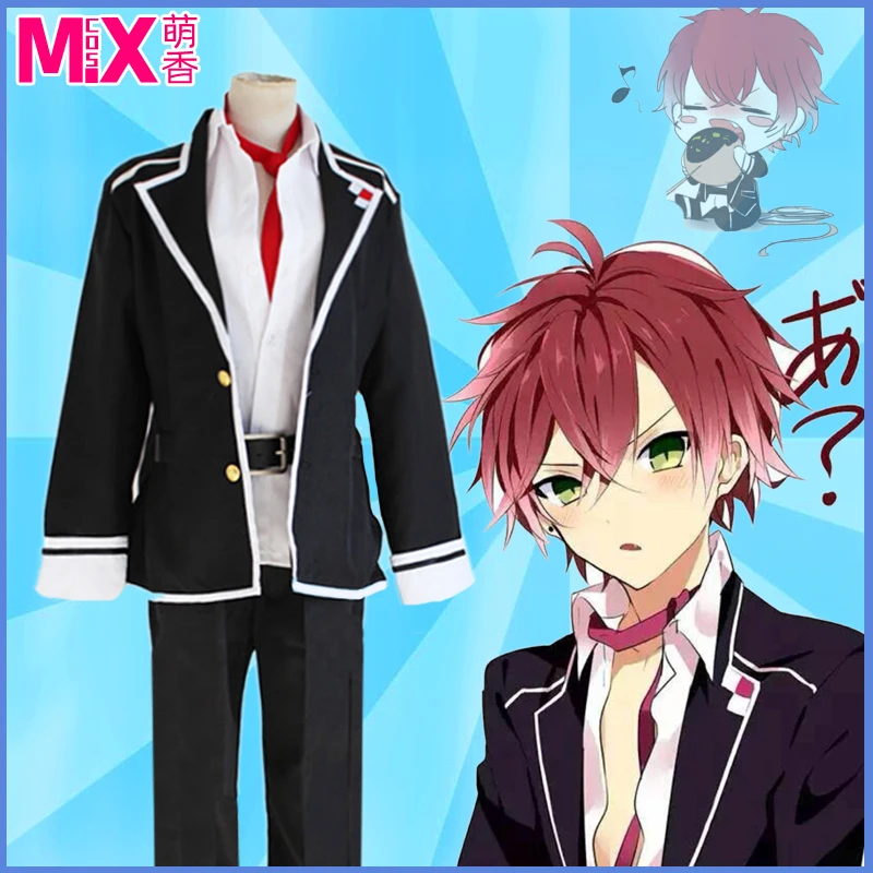 Diabolik Lovers Ayato Sakamaki школьная форма Одежда Косплей Костюм|Костюмы аниме| |