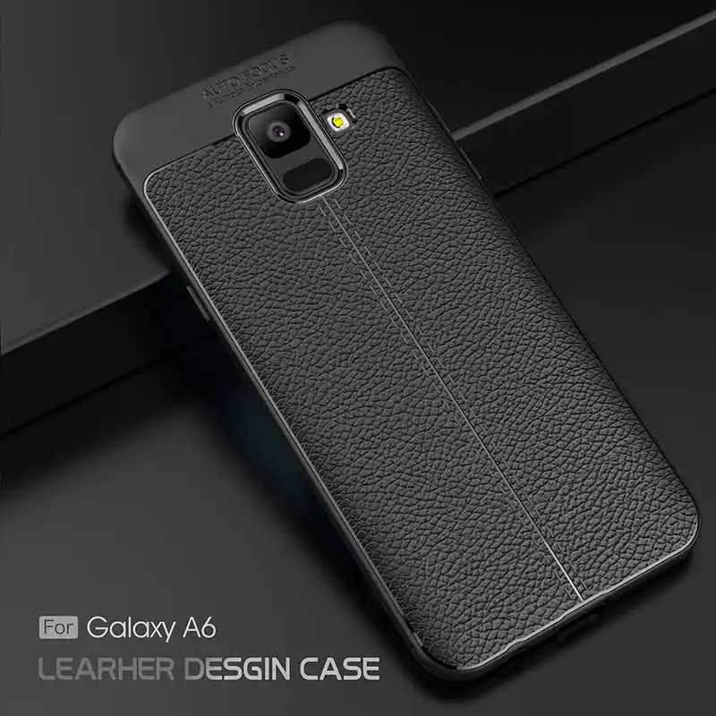 Mokoemi Lichee Pattern Shock Proof Soft 5.6&quotFor Samsung Galaxy A6 2018 Case For Plus Phone Cover |