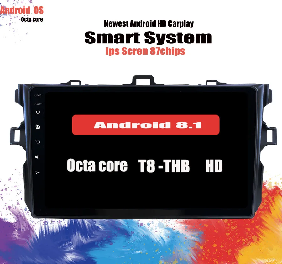 Android 10 0 RAM 6GB Автомобильный мультимедийный плеер для Toyota Corolla 2007 2008 2009 2010 2011 DVD Радио