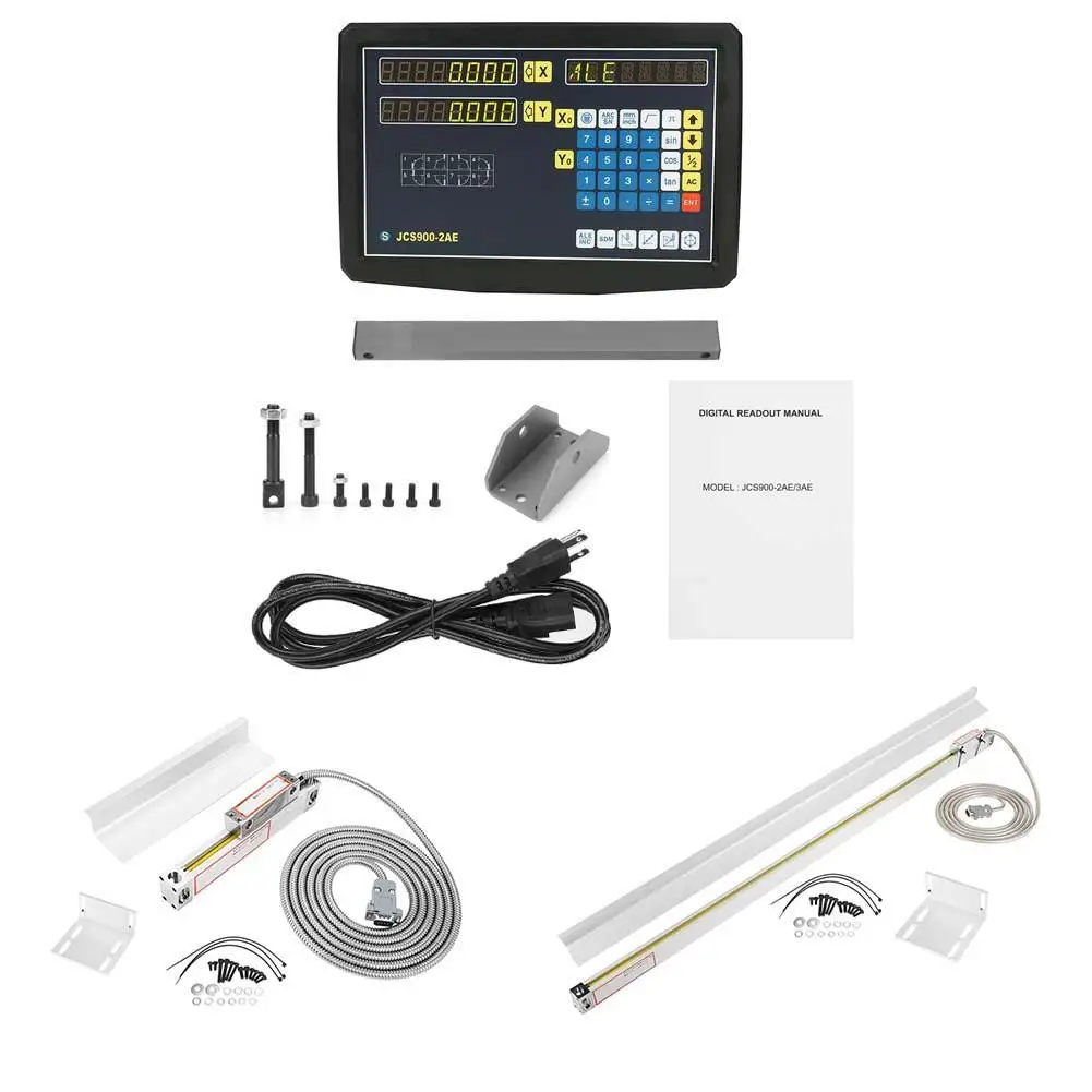 

110-240V 50/800mm Digital Readout for Milling Lathe Machine With Linear Scale Digital Readout Linear Scale Kit Measuring Tool
