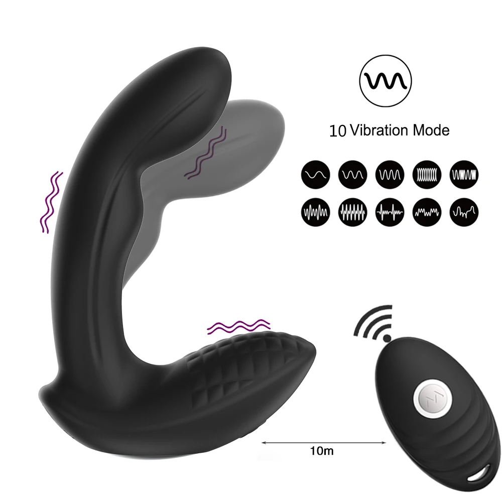 Анальный вибратор простаты мужской Анальная пробка Вибрационный анус